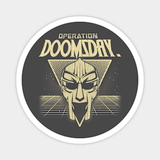 Retrowave Doom Cream Magnet